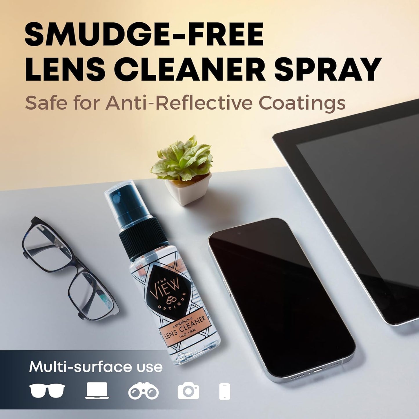 Anti-Reflective Safe Lens Cleaner