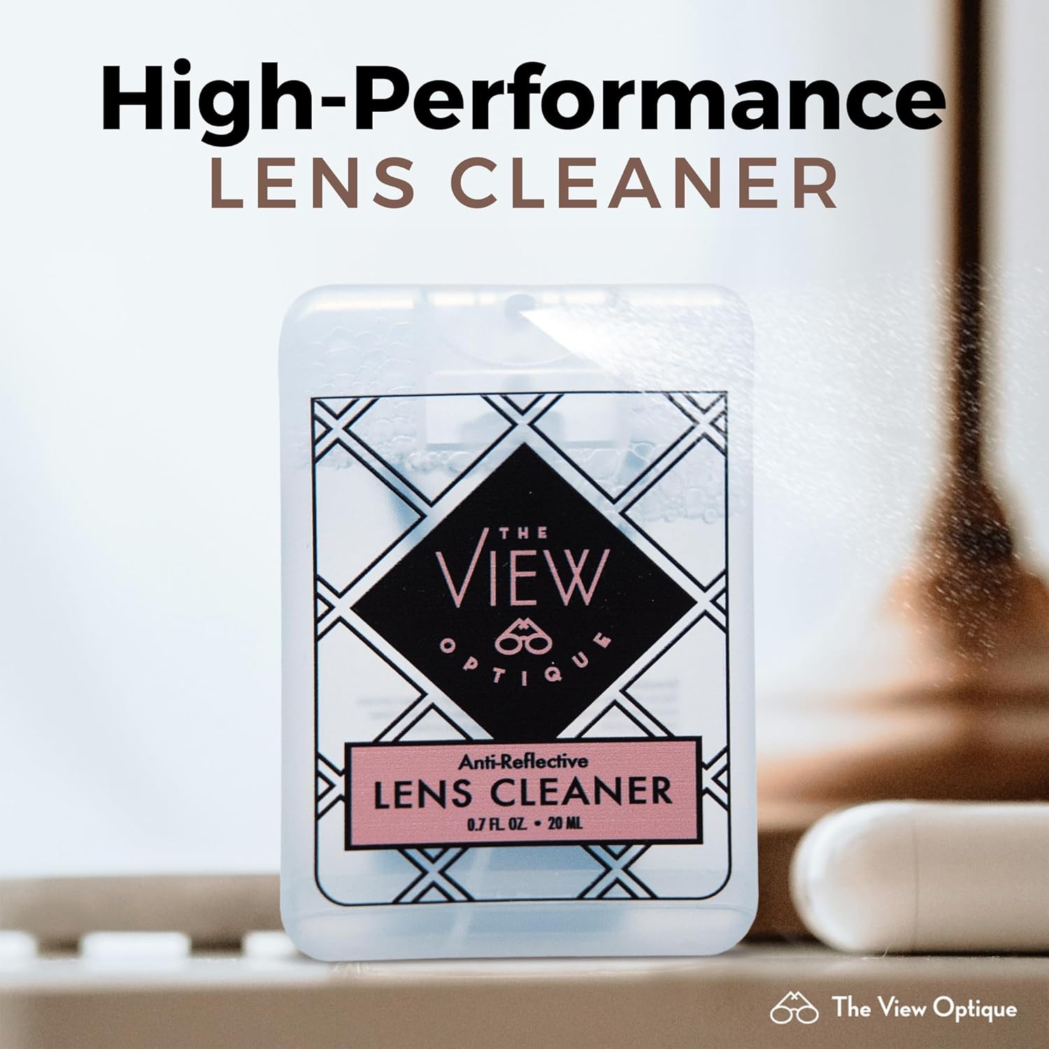 Anti-Reflective Lens Cleaner Square Spray Kit 0.7 oz