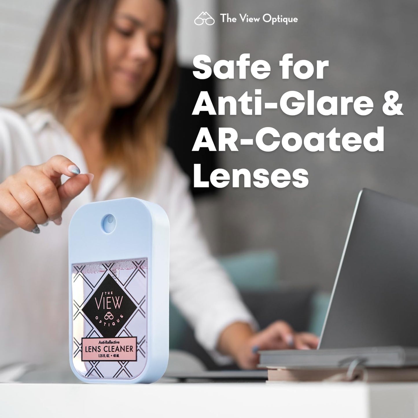 Anti-Reflective Safe Lens Cleaner Spray 1.35 oz