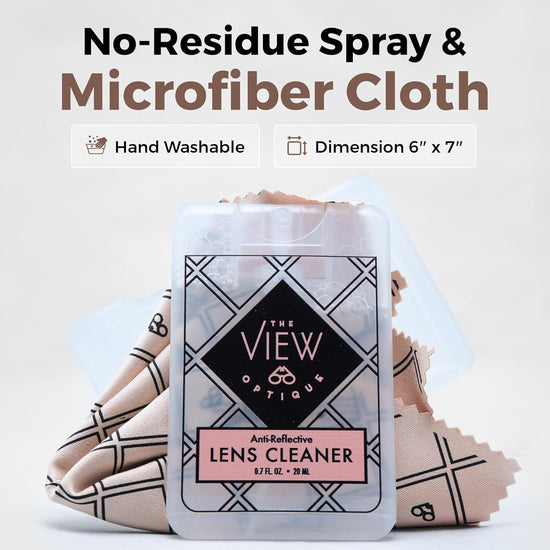 Anti-Reflective Lens Cleaner Square Spray Kit 0.7 oz