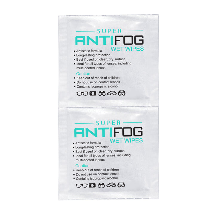 Super Anti-Fog Lens Cleaning Wipes back