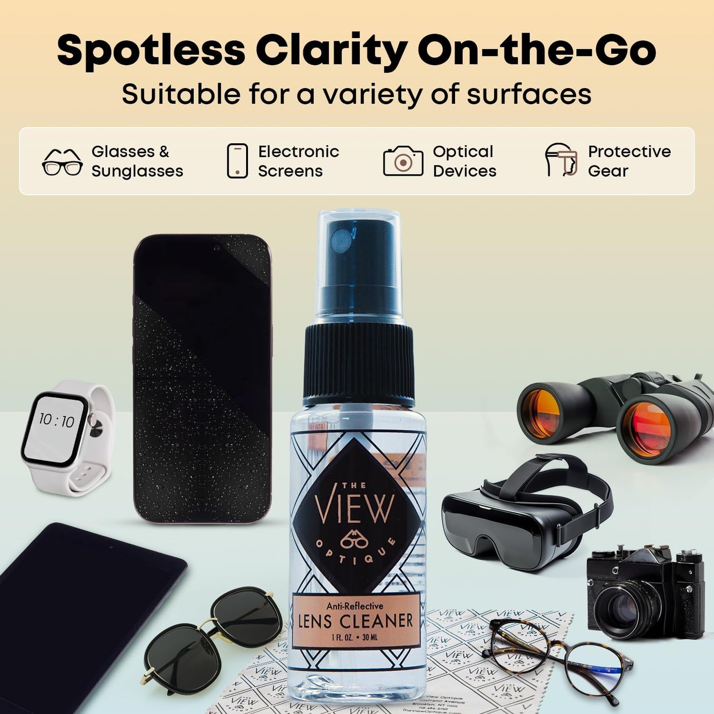 Anti-Reflective Safe Lens Cleaner